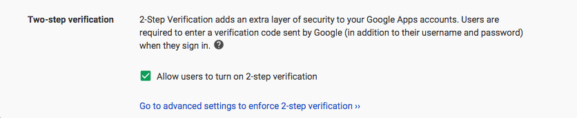 Google Apps 2-Step Verification